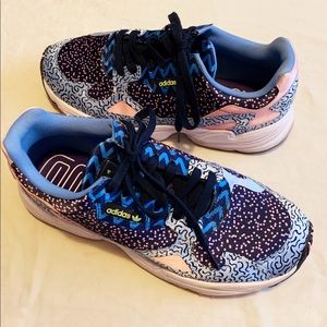 Chunky multi color sneakers, adidas Originals Women's Falcon